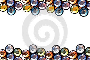 Colorful crystal frame