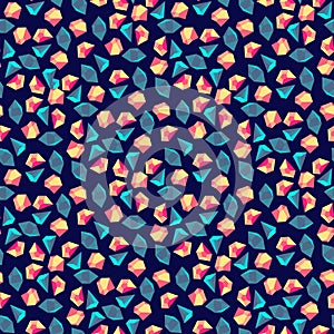 Colorful crystalls seamless pattern design photo