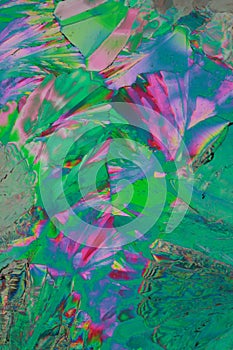 Colorful crystals macro