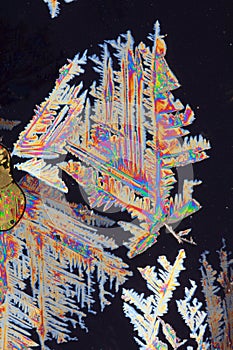 Colorful crystals macro