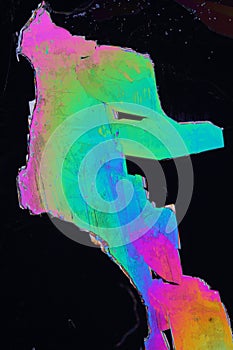 Colorful crystals macro