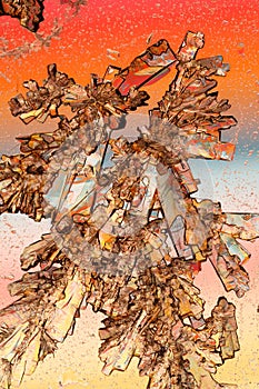 Colorful crystals macro