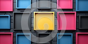 colorful cubical geometric modern background