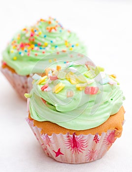 Colorful cup cake