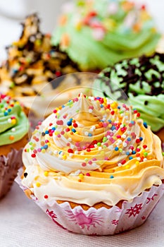 Colorful cup cake