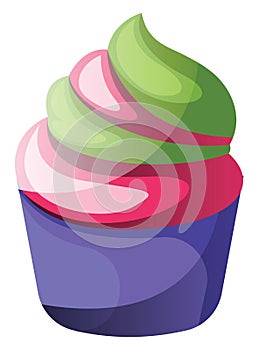 Colorful cupcakeillustration vector