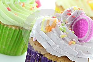 Colourful cupcakes