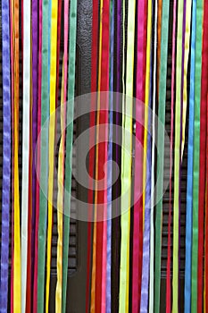Colorful Curtain Carnival Ribbons Brazilian Door photo