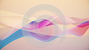 Colorful Curve Gradient Wave Abstract Background Loop