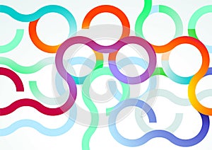Colorful curves abstract