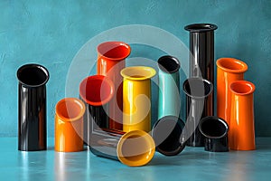 Colorful AI-Generated Vases