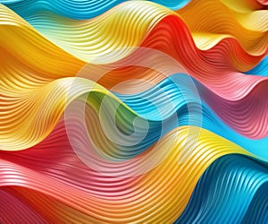 Colorful Abstract Liquid Wavy Background Colored Waves Smooth Plastic Lines Wallpaper