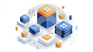 Colorful 3D Data Analysis and Visualization Elements for Digital Design Projects