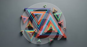 Colorful 3D triangles are layered and