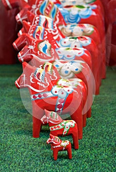 Colorful Dala Horses from Sweden