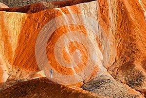 The colorful Danxia landform group