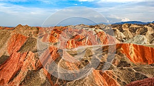 The colorful Danxia landform group