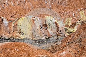 Colorful Danxia landform in Zhangye city, China