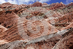 Colorful Danxia landform in Zhangye city, China