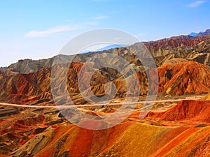 Colorful Danxia Topography,Zhangye,Gansu,China