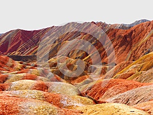 Colorful Danxia Topography at Zhangye,Gansu,China