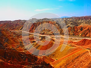 Colorful Danxia Topography,Zhangye,Gansu,China