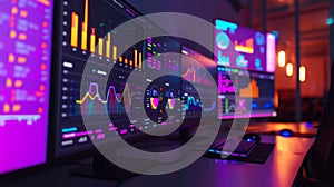 Colorful Data Analytics Dashboard Generative AI