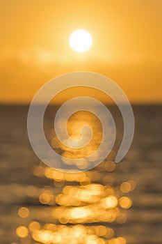 Colorful dawn over the sea, Sunset. Beautiful magic sunset over the sea. blurry. vertical photo