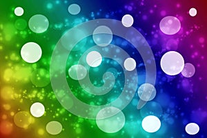 Colorful de focused circles light abstract background