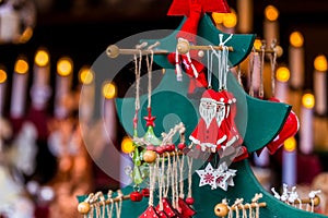 Colorful decorations on the Christmas market in Strasbourg