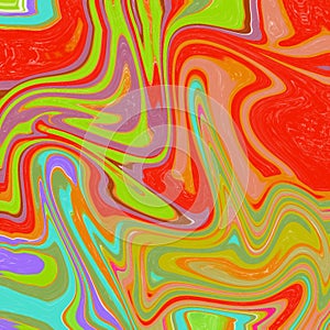 Colorful decorative abstract of liquified image