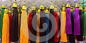 Colorful decorative hanging wools