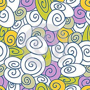 Colorful decorative seamless pattern