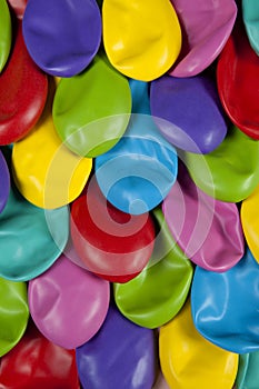 Colorful deflated balloons pattern