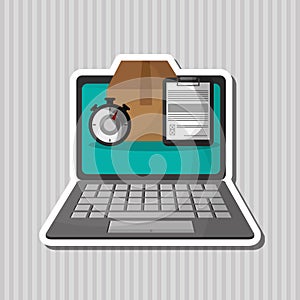 Colorful delivery design, vector illustration