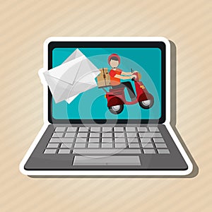 Colorful delivery design, vector illustration