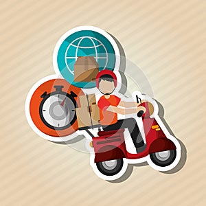 Colorful delivery design, vector illustration