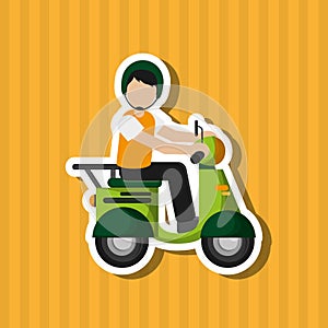 Colorful delivery design, vector illustration