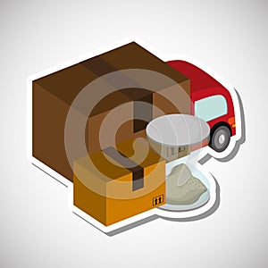 Colorful delivery design, vector illustration