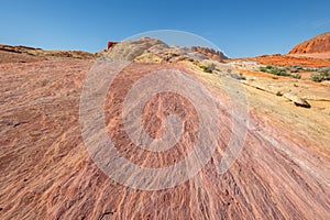 Colorful desert landscape in valley of fire