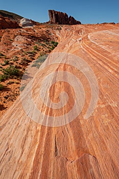 Colorful desert landscape in valley of fire