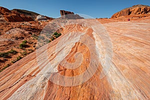 Colorful desert landscape in valley of fire