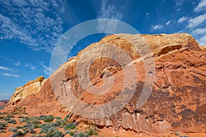 Colorful desert landscape in valley of fire