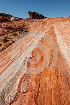 Colorful desert landscape in valley of fire