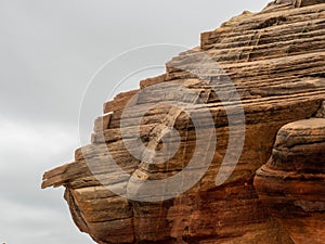 Colorful desert rock formations