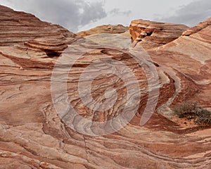 Colorful desert rock formations