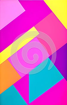 Colorful design with yellow, pink, and purple generated by ai