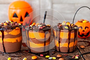 Colorful dessert for Halloween