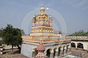 Colorful Devdeveshwar temple, Parvati Hill, Pune, Maharashtra
