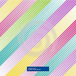 Colorful diagonal lines abstract background